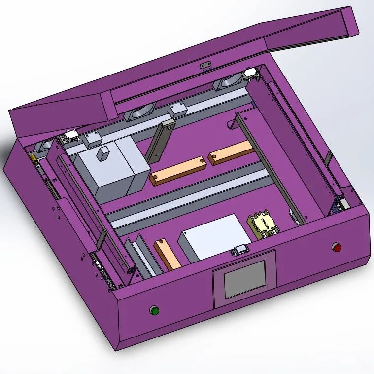 【工程机械】UV照射机器3D模型图纸 Solidworks设计