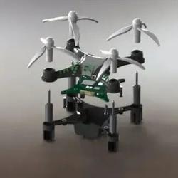 【飞行模型】Mini Drone迷你四轴无人机3D数模图纸 Solidworks设计