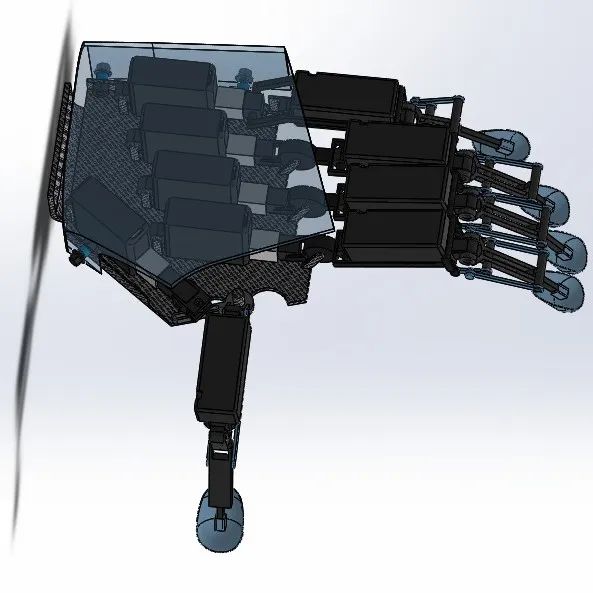 【机器人】Rough robotic arm糙机械手掌3D数模图纸 Solidworks设计