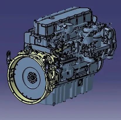 【发动机电机】KHD_TCD发动机模型3D图纸 STP格式