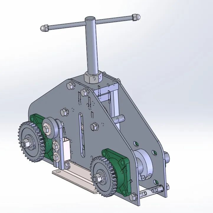 【工程机械】tube-bender大半径弯管机构3D图纸 Solidworks设计 附工程图
