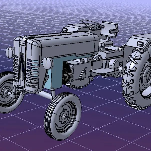【农业机械】Iron Man Zeus拖拉机3D数模图纸 STEP格式