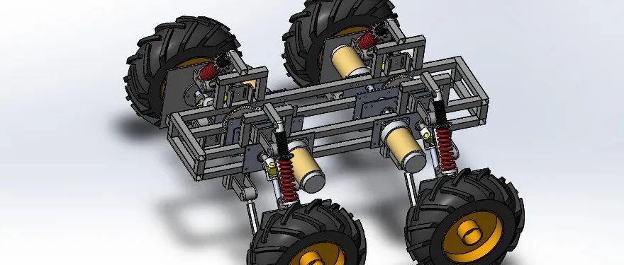 【机器人】minesweeper robot扫雷机器人3D数模图纸 Solidworks设计