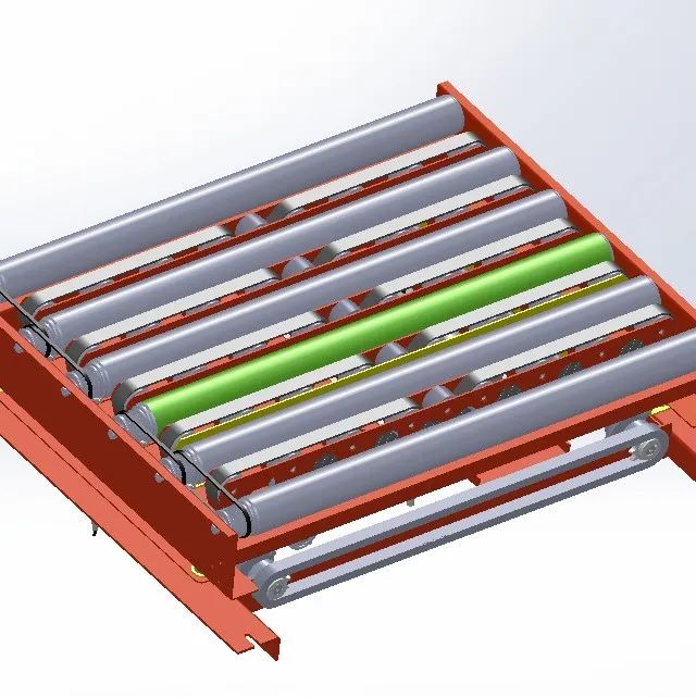 【工程机械】皮带滚筒式双向移载机3D数模图纸 Solidworks设计 附STEP
