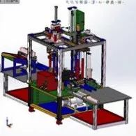 【工程机械】自动进出料焊接机3D模型图纸 STP格式