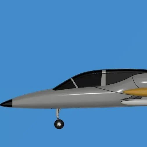 【飞行模型】Aero L-39 Albatros教练机简易3D数模图纸 STEP STL格式