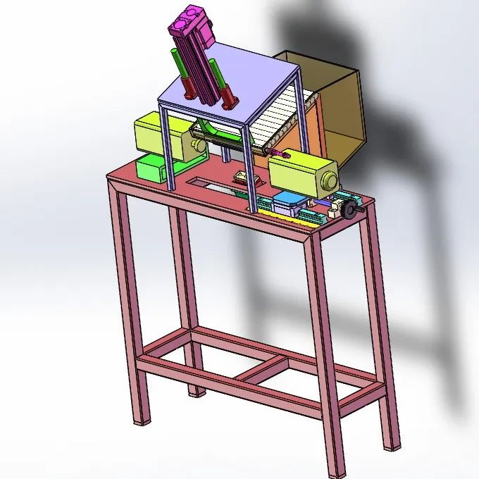 【工程机械】棒料平端面设备3D图纸 Solidworks设计
