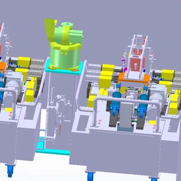 【工程机械】双工位激光焊接设备3D数模图纸 Solidworks设计