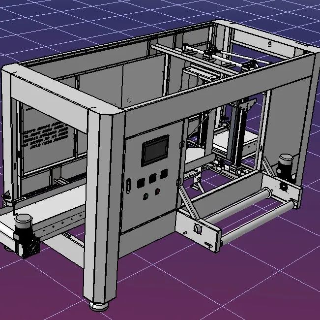 【非标数模】桶装水全自动套袋机3D数模图纸 step格式