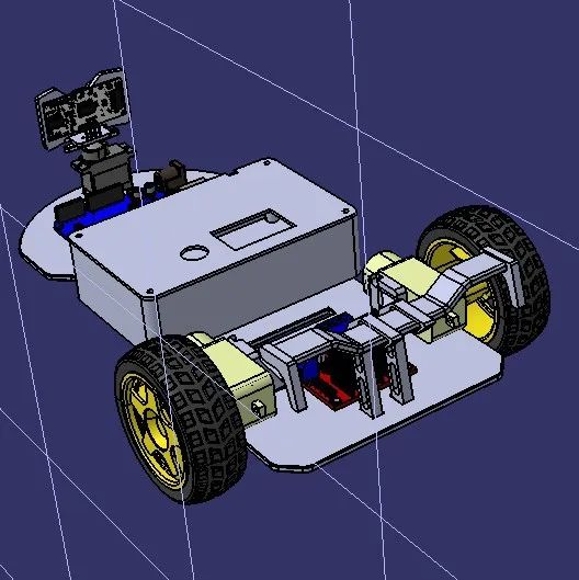 【机器人】3D robotic Car编程玩具小车3D数模图纸 STEP格式