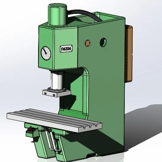 【工程机械】Punch machine P6326冲床3D数模图纸 Solidworks设计