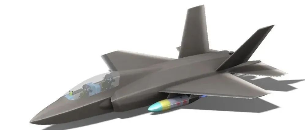 【飞行模型】fighter ANR001战斗机简易模型3D图纸 x_t格式