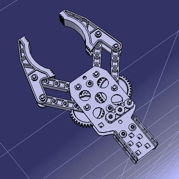 【工程机械】claw-38机械爪3D数模图纸 STEP格式