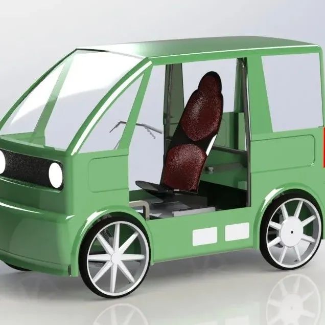 【其他车型】Light quadricycle轻型四轮摩托车3D数模图纸 STEP格式