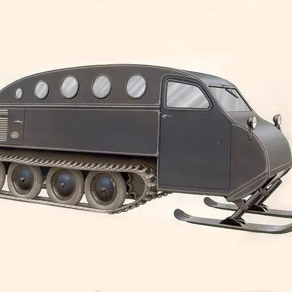 【其他车型】auto-neige Bombardier B12雪地履带车3D图纸 STEP格式