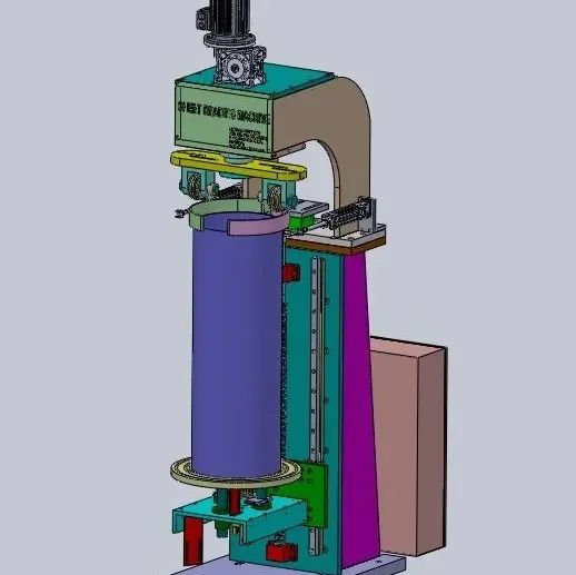 【工程机械】SHEET BEADING MACHINE薄板卷边机3D数模图纸 STEP格式