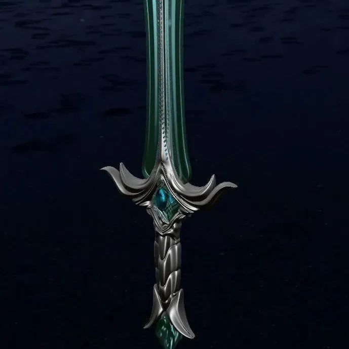 【武器模型】EPEE VERRE SKYRIM玻璃剑3D数模图纸 IGS格式