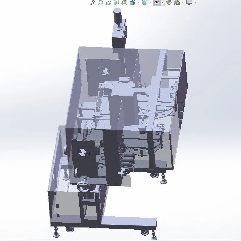 【非标数模】四工位高速塞棉机3D数模图纸 Solidworks设计