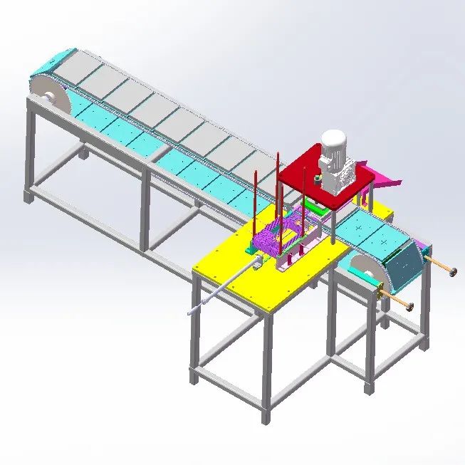 【非标数模】手机键冲切机3D数模图纸 x_t格式