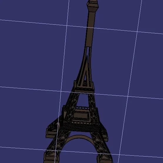 【生活艺术】eiffel-tower-37埃菲尔铁塔模型3D图纸 STEP格式