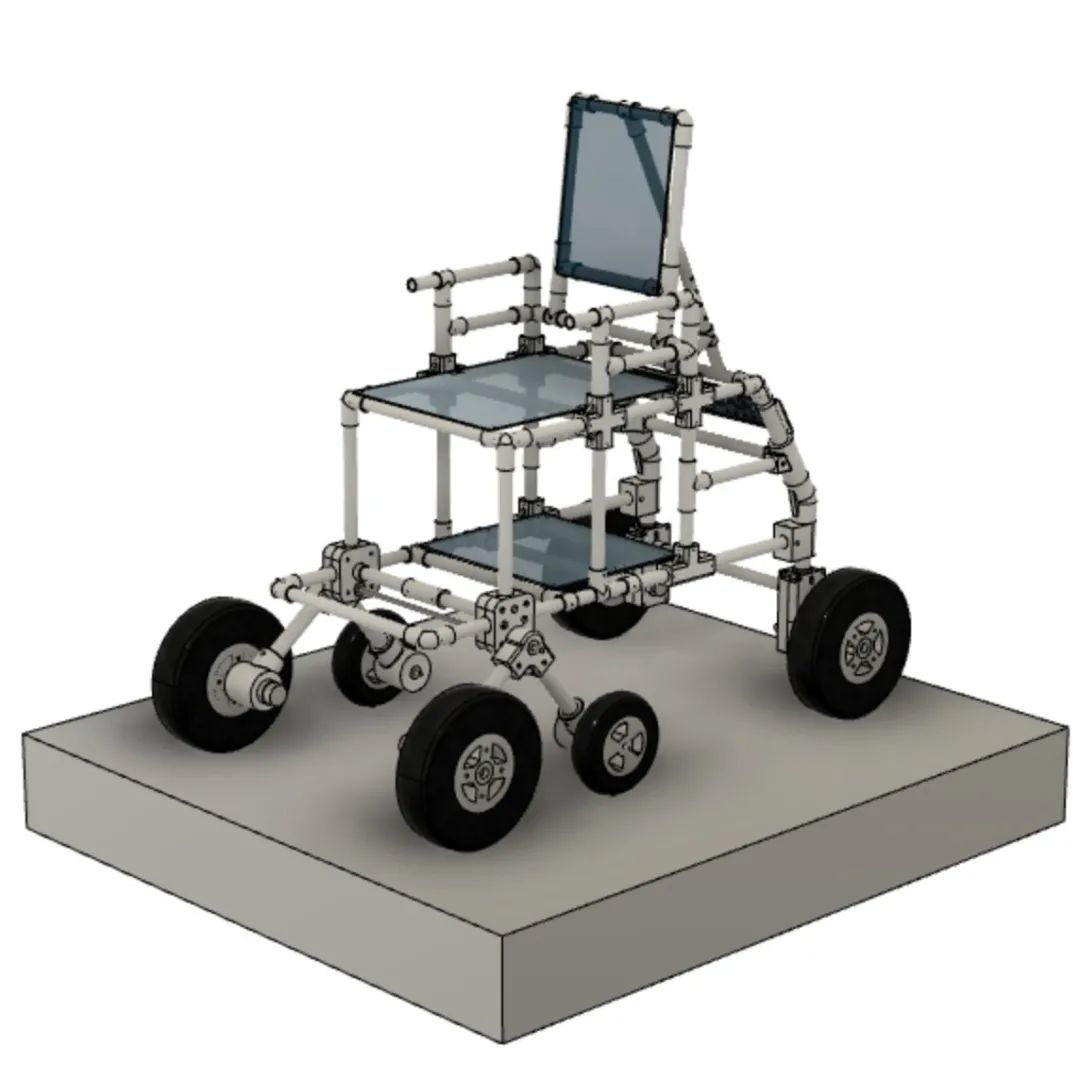 【其他车型】Martian火星人轮椅3D数模图纸 STEP格式