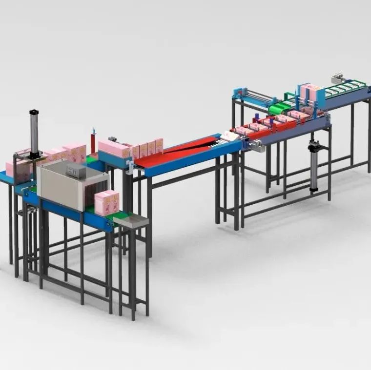 【非标数模】Pocky Packaging Machine麻袋包装机3D数模图纸 STEP格式