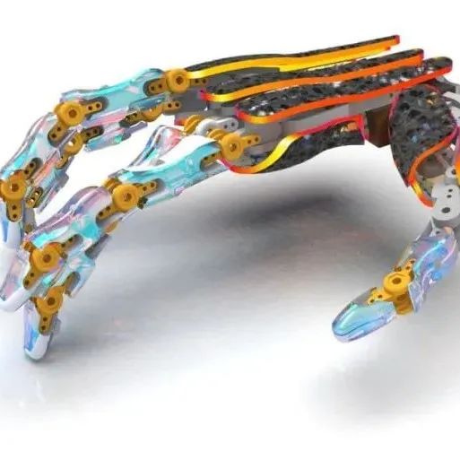 【机器人】Prosthesis假肢机械手掌3D数模图纸 Solidworks设计