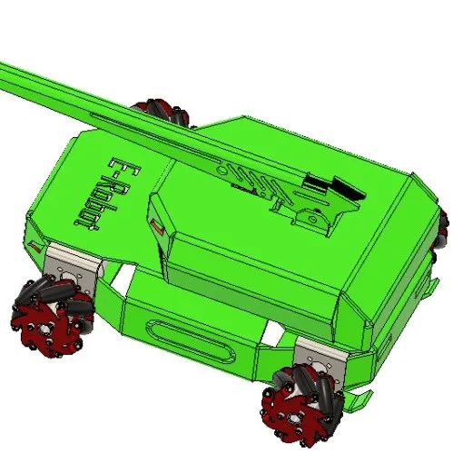【机器人】Tank Robot麦克纳姆轮机器人小车3D数模图纸 STEP格式