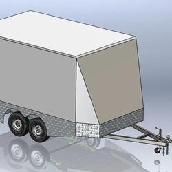 【工程机械】12x6 trailer拖车3D数模图纸 STEP格式