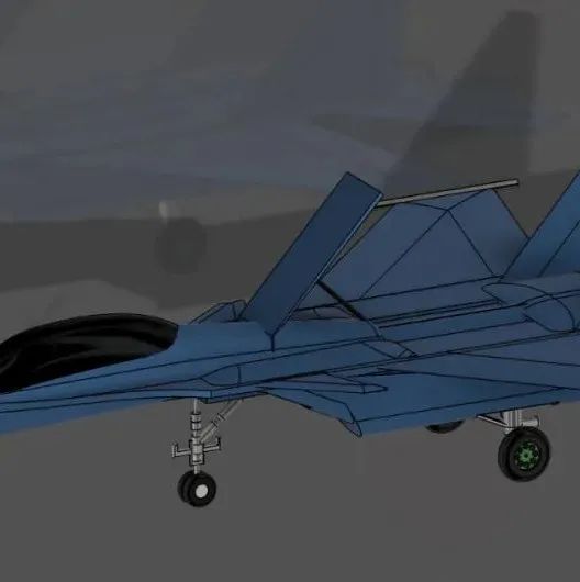 【飞行模型】Sukhoi Su 33 Flanker苏-33战斗机简易模型3D图纸 