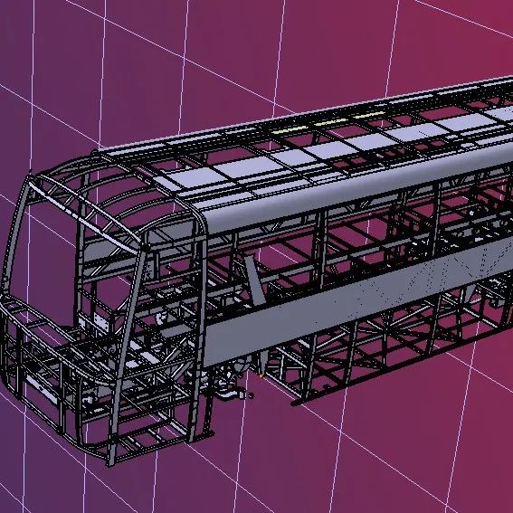 【其他车型】Bui Van客货车框架结构3D图纸 STEP格式