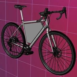【其他车型】Regenerative Bicyclet自行车3D数模图纸 STEP格式