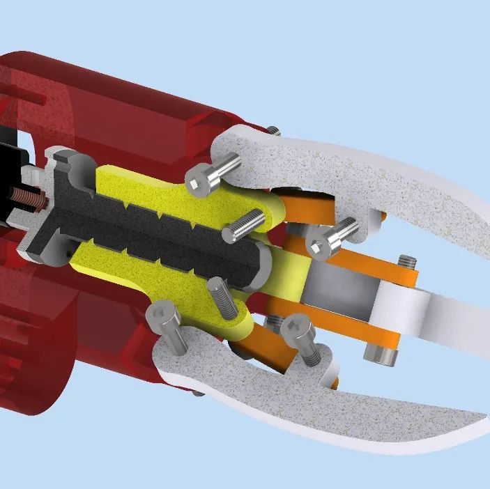 【工程机械】Compact 3-jaw gripper紧凑型三爪夹持器3D数模图纸 STP格式