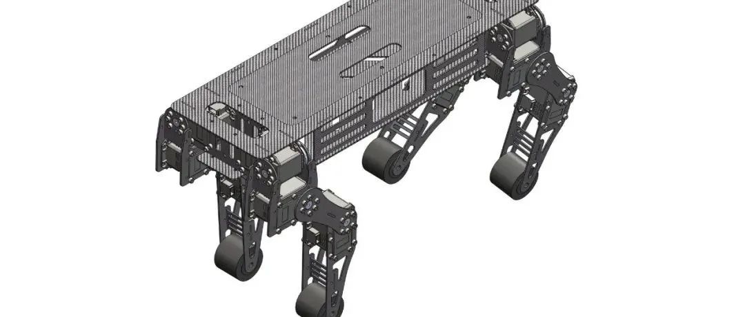 【机器人】Robot dog钣金结构机器狗3D数模图纸 STEP格式