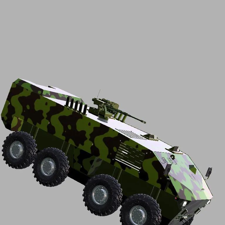 【武器模型】RG-41 Armored Vehicle装甲车3D数模图纸 STEP格式