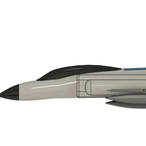 【飞行模型】McDonnell Douglas F-4战斗机简易模型3D图纸 STEP格式