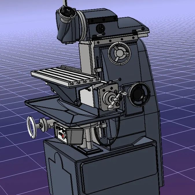 【工程机械】Aciera F4 Milling Machine铣床3D数模图纸 STEP格式