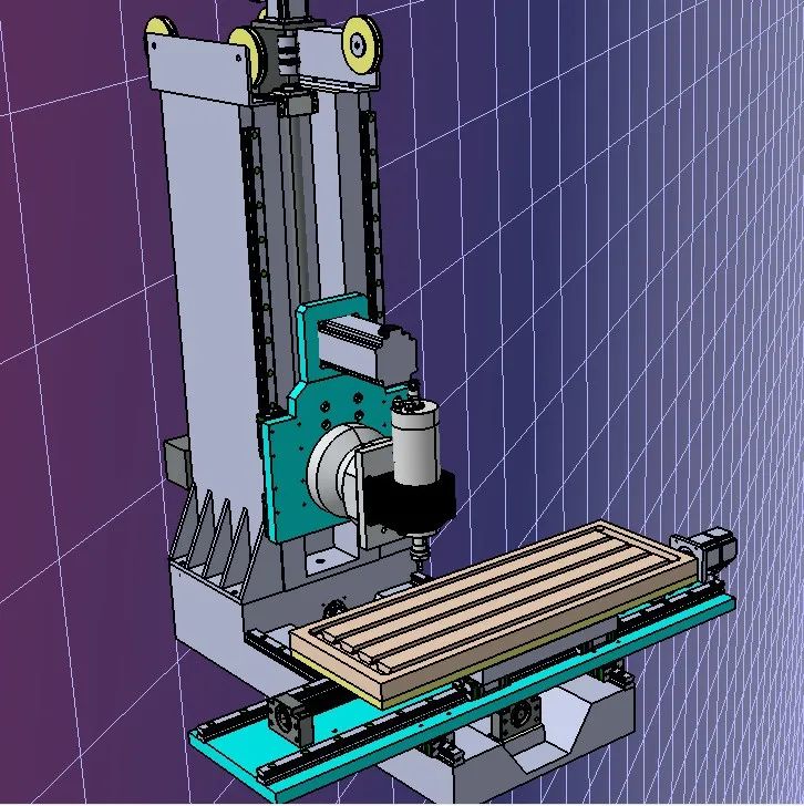 【工程机械】router cnc小型数控机床结构3D图纸 IGS格式