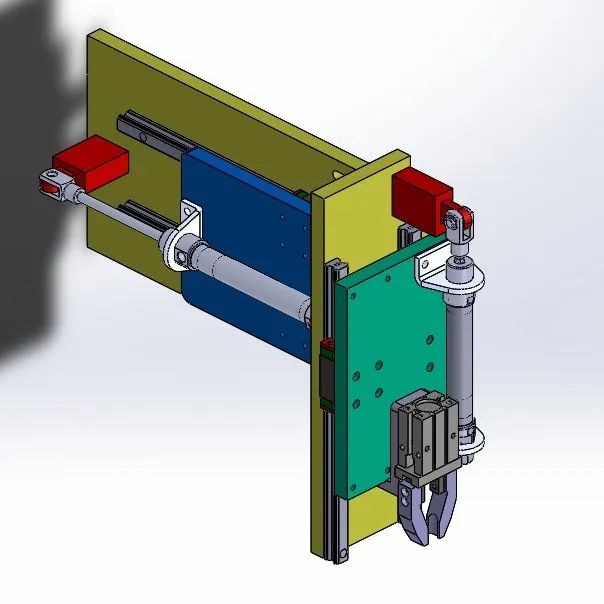 【非标数模】transfer-sistemi取料机构3D图纸 Solidworks设计