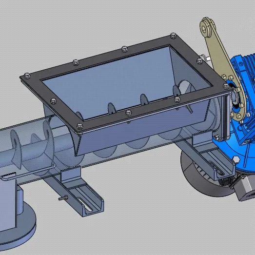 【工程机械】screw-conveyor螺旋输送机3D数模图纸 IGS格式