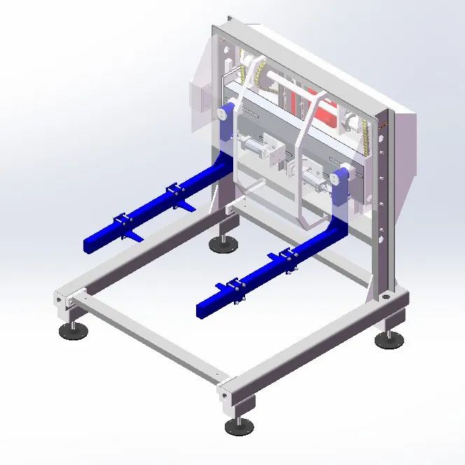 【工程机械】Pallet magazine托盘库推车3D数模图纸 Solidworks设计