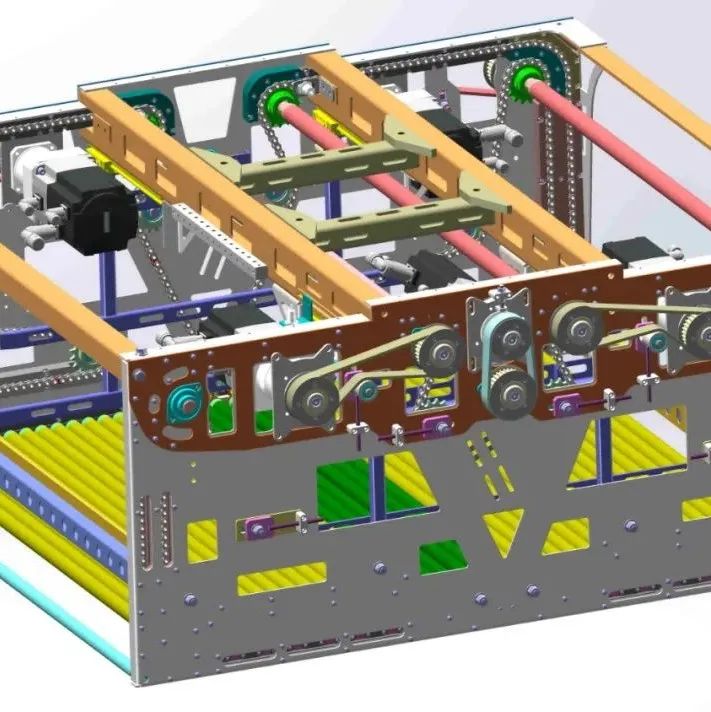 【工程机械】带开放平台的全层夹持器3D数模图纸 Solidworks设计