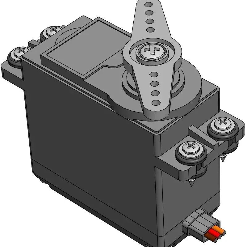 【发动机电机】FeeTech FS5109M伺服电机外形3D数模图纸 Solidworks设计