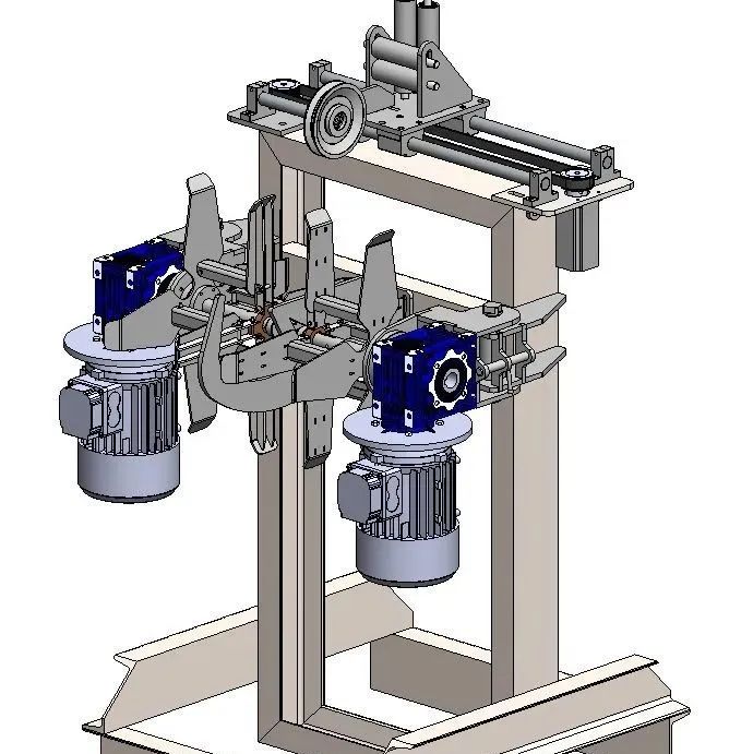 【工程机械】NMRV 50 Wire winder绕线机3D数模图纸 STEP格式