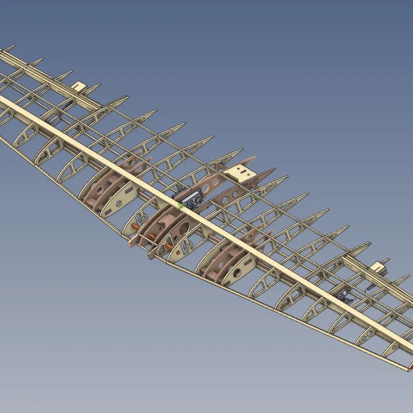 【工程机械】YAK 50 RC 1444mm机翼结构3D图纸 STP格式