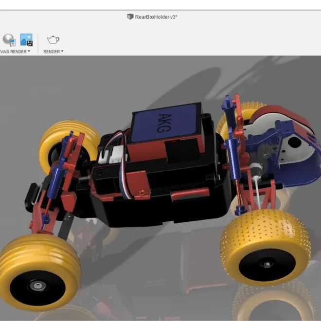 【RC遥控车】TOY CAR玩具遥控车3D数模图纸 F3D STEP格式