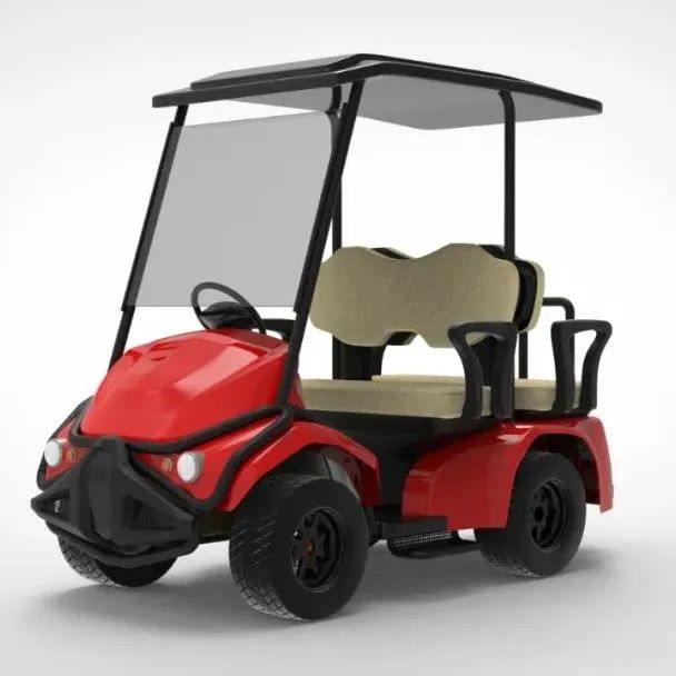 【其他车型】Ekaksh 4座电动高尔夫球车造型3D数模图纸 STP格式