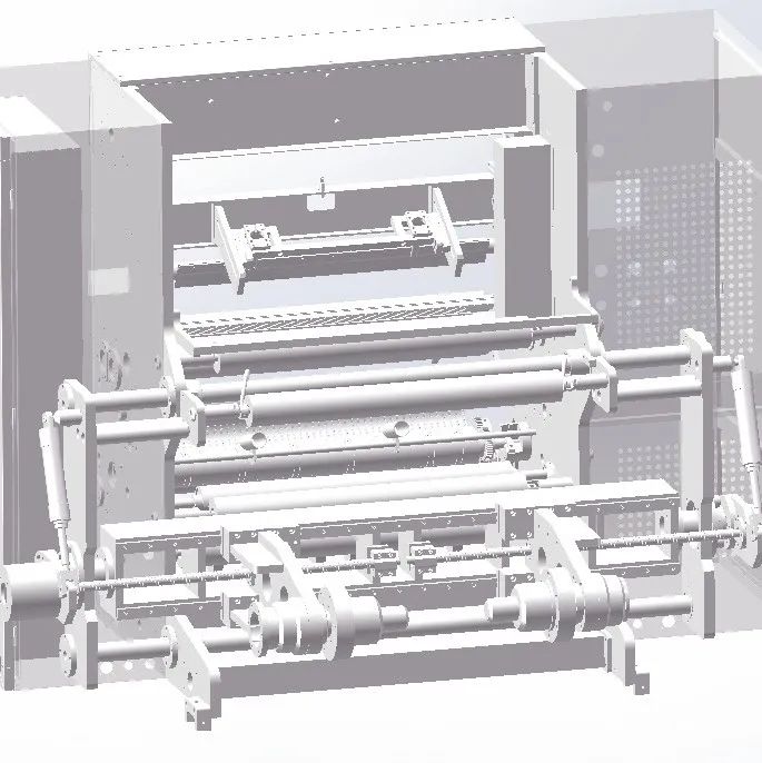 【非标数模】电控制分切机3D数模图纸 Solidworks设计 附STEP