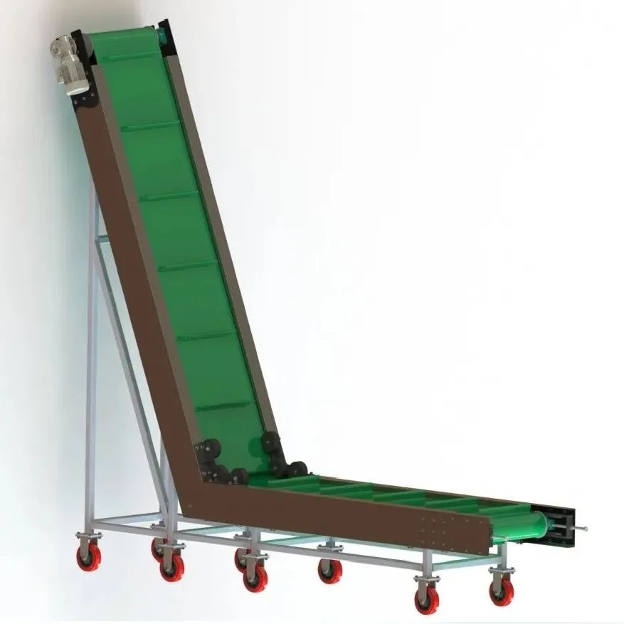 【工程机械】L Belt ConveyorL带式输送机3D数模图纸 Solidworks设计