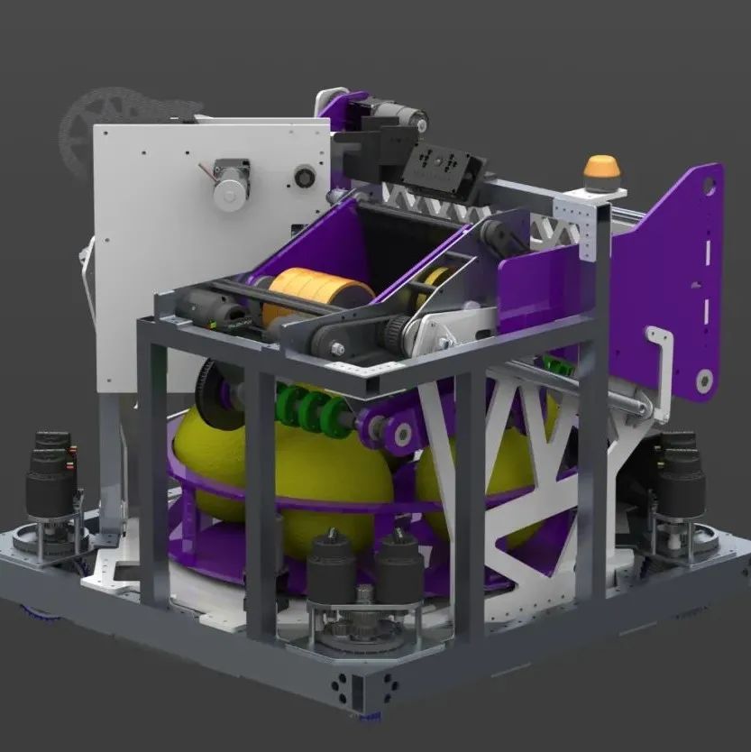 【机器人】frc-2021-infinite比赛机器人车3D数模图纸 Solidworks2021